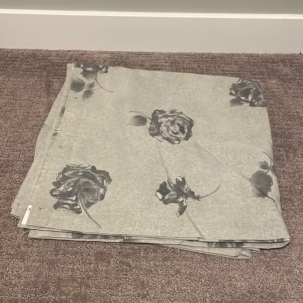 Gently Used Gray Shower Curtain